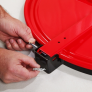 PIG LATCHING DRUM LID, RED 1/BOX
