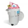 PIG SPILL KIT IN 95 GALLON WHEELED OVERPAK SALVAGE DRUM
