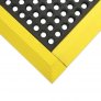 PIG FLM1034 BEVELED YELLOW SAFETY EDGE FOR MODULAR ANTI-FATIGUE DRAINAGE MAT