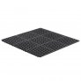 NEW PIG TUFFGRIT MODULAR ANTI-FATIGUE DRAINAGE MAT, BLACK (3' W X 3' L)