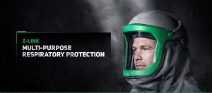 RPB Z-LINK RESPIRATOR, INCLUDES: 16-810 SAFETY LENS, 16-721 ZYTEC FR SHOULDER CAPE