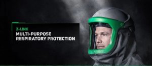 RPB Z-LINK RESPIRATOR, INCLUDES: 16-810 SAFETY LENS, 16-723 TYCHEM 4000 SHOULDER CAPE