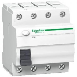 SCHNEIDER ACTI 9 K RCCB 4P 63A 30MA AC RESIDUAL CURRENT CIRCUIT BREAKER