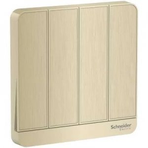 SCHNEIDER AVATARON SWITCH 16AX 250V 4G 2W METAL GOLD HAIRLINE