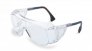UVEX ULTRA-SPEC 2001 OTG BLUE FRAME CLEAR LENS SAFETY GLASSES WITH ANTI-FOG COATING