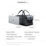 FLEXPACK GO 36L ANTI-THEFT DUFFLE BAG WITH TSA LOCK, COLLAPSIBLE DESIGN - DARK GREY