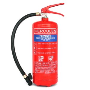 HERCULES 12KG ABC DRY POWDER FIRE EXTINGUISHER 55A:233B WITH WALL BRACKET (SETSCO APPROVED)