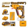 INGCO CRHLI201881 20V BRUSHLESS SDS PLUS ROTARY HAMMER KIT WITH 1.8J IMPACT ENERGY
