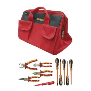 ELECTRICIAN TOOLKIT 10 PIECES MM 1000V WITH INSULATED TOOLS
