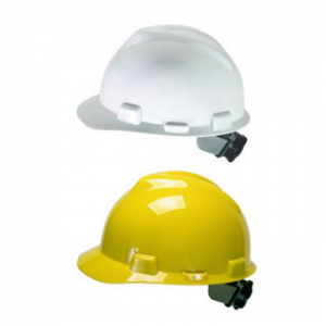 MSA V-Gard Helmet w/Ratchet & Elastic chin Strap