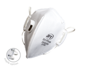 JFY - FFP3 - Vertical Fold Flat Mask 3231 - DUST/MIST MASK WITH VALVE