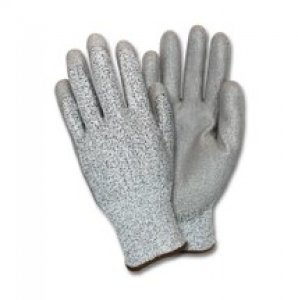 QM GL109 - HPPE Knitted PU Coated Safety Cut Resistant Gloves