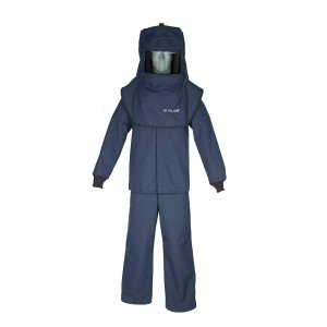 LAN 40 Cal Arc Flash Hood, Coat, and Bib Suit Set