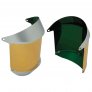 Replacement Dark Green Gold Heat Reflective Face Shields