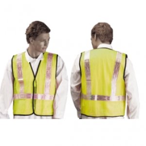 SW192-2 REFL VEST W/VELCO AT WAIST