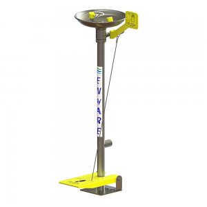 EYEWASH PEDESTAL HAND/FOOT OPERATED