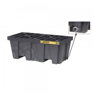 ECOPOLYBLEND™ SPILL CONTROL PALLET WITH DRAIN, 2 DRUM