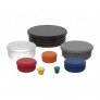 25mm Round Steel Pipe Insert Plugs Black Steel Tube Ends