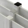 40MM Handrail Tube End Cap Plastic Handrail Post End Caps