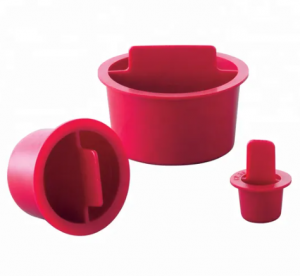 Injection Molding Pipe Fittings Center Pull Tab Hollow Dust Plastic Tapered Plug CP Series