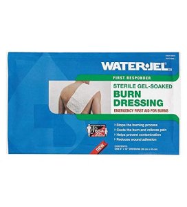 Medical-grade, non-woven dressing infused with water-soluble bacteriostatic Water-Jel® gel