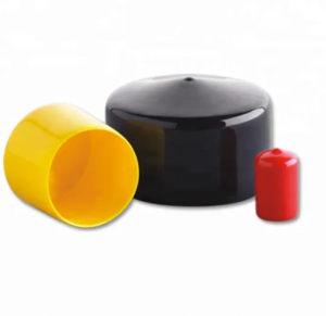 Round Black Flexible Soft Screws Bolts Dust Protective Vinyl End Caps Thread Steel Tube Silicone Pvc Pipe Rubber End Cap