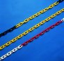 10mm Plastic Chain, Designed for use with posts or cones to form a multi-functional barrier system. Ideal for crowd control to cordon off an area. Roll of 25m. Colour : Yellow/Black.