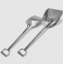 Certified NSF/ANSI Standard 2 Food Equipment. Designed for the Meat, Dairy, Seafood, Poultry, Commercial Fishing, Agricultural, Chemical & Industrial Applications. Made from heavy Duty 18 gauge 304 Stainless steel. 39-44″L Handle with 11″