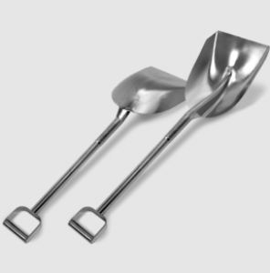 Certified NSF/ANSI Standard 2 Food Equipment. Designed for the Meat, Dairy, Seafood, Poultry, Commercial Fishing, Agricultural, Chemical & Industrial Applications. Made from heavy Duty 18 gauge 304 Stainless steel. 39-44″L Handle with 11″
