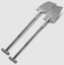 Certified NSF/ANSI Standard 2 Food Equipment. Designed for the Meat, Dairy, Seafood, Poultry, Commercial Fishing, Agricultural, Chemical & Industrial Applications. Made from heavy Duty 18 gauge 304 Stainless steel. 39-44″L Handle with 11″