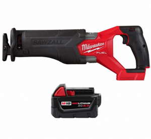 Milwaukee M28 SAWZALL Reciprocating Saw (Tool Only) Delivers faster cutting and performance. 28V Battery deliver twice the run time as most 18V models.Variable speed trigger delivers 2 level of speed range 0-2000 SPM for metal cutting and other hard mater