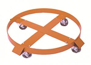 RSD Special Dolly for 55-Gallon Steel Drum , c/w 2 x 3″ Rigid & 2 x 3″ Swivel Castor wheels. Capacity : 900 lbs