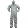Dupont Tychem CPF2 Hooded Coverall, c/w attached hood, elastic face, wrist and ankle. Bound seam. Outstanding chemical protection. Good for remediation, chemicals handling & cleanup.