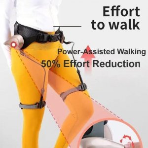 EXOSKELETON Walking aid Booster, Power Assisted Walking with 50% Effort Reduction, utilizing Human body synergy. Use as climbing/walking assist device for stroke patient rehabilitation