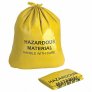 Hazardous Waste Bags, 10-Gallon Capacity. 17″ x 30″ x 4-mil. For the containment of heavy metal, toxic chemicals and infectious medical waste.