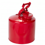 2.5 Gallon Metal Disposal Safety Can, Flame Arrester, Galvanized Steel, Red – 11 1/4″ x 12″H (Copy)