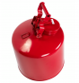 2.5 Gallon Metal Disposal Safety Can, Flame Arrester, Galvanized Steel, Red – 11 1/4″ x 12″H (Copy)