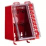 Group Lockout Box, Plastic, Portable/Wall Mounted, Hinged. Accomodate 8 Padlocks 820VA1