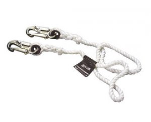 Miller Positioning & Restraint Nylon Rope Lanyard, 6ft length c/w Locking Snap Hooks on both Ends. 310 lbs load Capacity,