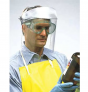 OBERON Faceshield, Clear Visor, Chemical & Pait Resistant Visor Lens & Ratchet Headgear. Protection against acids, bases & solvents. Offer 20% larger viewing area and protection coverage. Made of heat resistant polycarbonate for maimum impact 