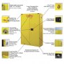 RESACO Vertical Dual Drum Safety Storage Cabinet for Flammable