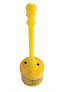 SAFESMOKER Cigarette Butt Can, HDPE with UV Inhibitor, c/w galv. Steel collection bucket.5-Gallon Yellow Steel 12 Inch – 1205