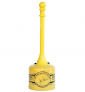 SAFESMOKER Cigarette Butt Can, HDPE with UV Inhibitor, c/w galv. Steel collection bucket.5-Gallon Yellow Steel 12 Inch – 1205