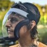 Transparent Full Face Shield Windproof Anti-fog Shield Super Protective Face Shield for Adults ( Scratch & Chemical Resistant)