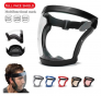 Transparent Full Face Shield Windproof Anti-fog Shield Super Protective Face Shield for Adults ( Scratch & Chemical Resistant)
