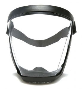 Transparent Full Face Shield Windproof Anti-fog Shield Super Protective Face Shield for Adults ( Scratch & Chemical Resistant)
