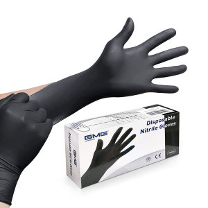 Xingyu Non Medical Grade Nitrile Glove Certified Black Examination Gloves Disposable Powder Free 100s M L