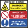 Chemical Locker, 300mm x 300mm, RIGID PVC, 12″ x 12″ 3141MM