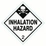 Class 2 Inhalation Hazard , for flammable, non flammable or toxic gas, 4″ x 4″ Vinyl Labels. Roll of 250 pcs. 8UZ79