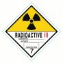 Class 7 Radioactive III Materials, 4″ x 4″ Vinyl Labels. Roll of 250 pcs. 8EZ68